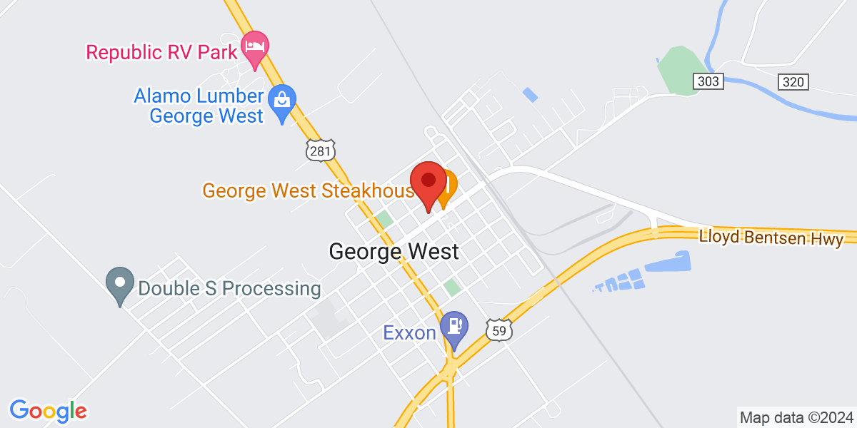 Map of George West Branch